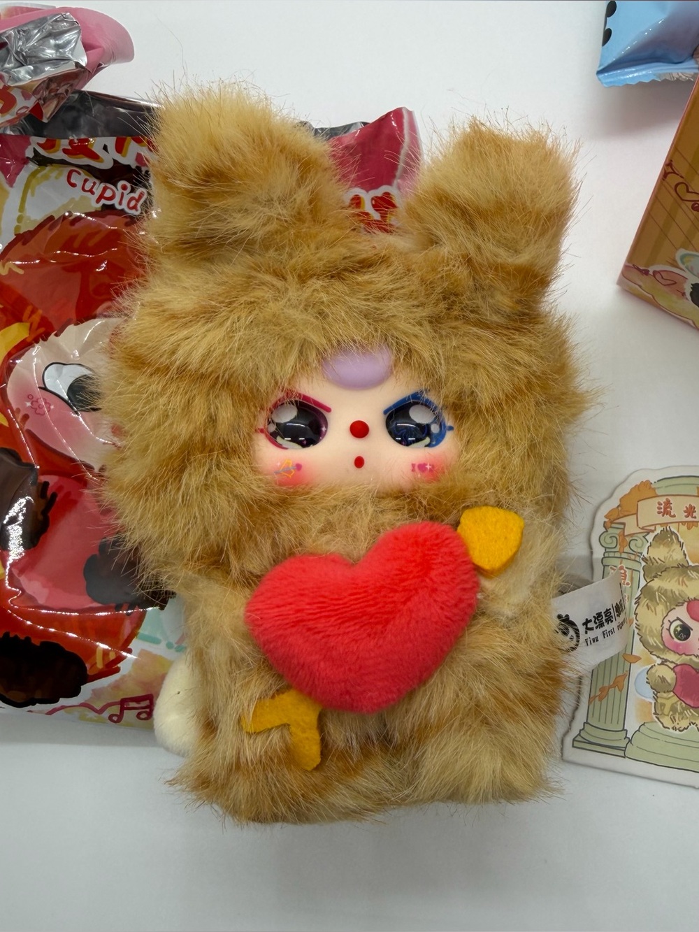 Baby Three SECRET‎ Cupid Vinyl Plush Pendant Keychain With Rare Special Eyes